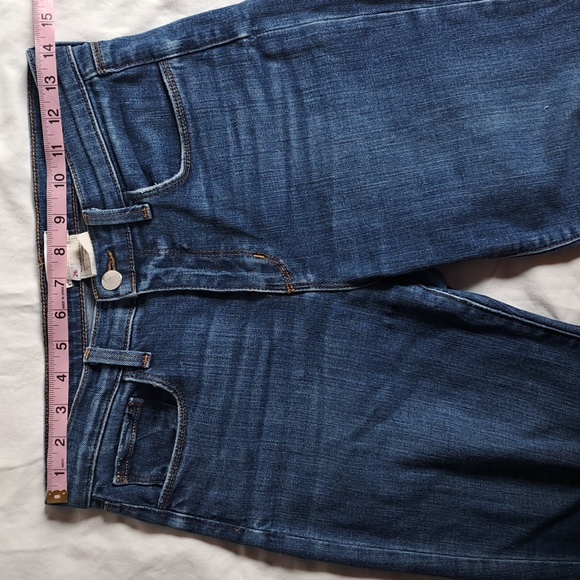 L'Agence Jordan vintage straight cropped distressed Denim sz27-28 - Picture 11 of 15